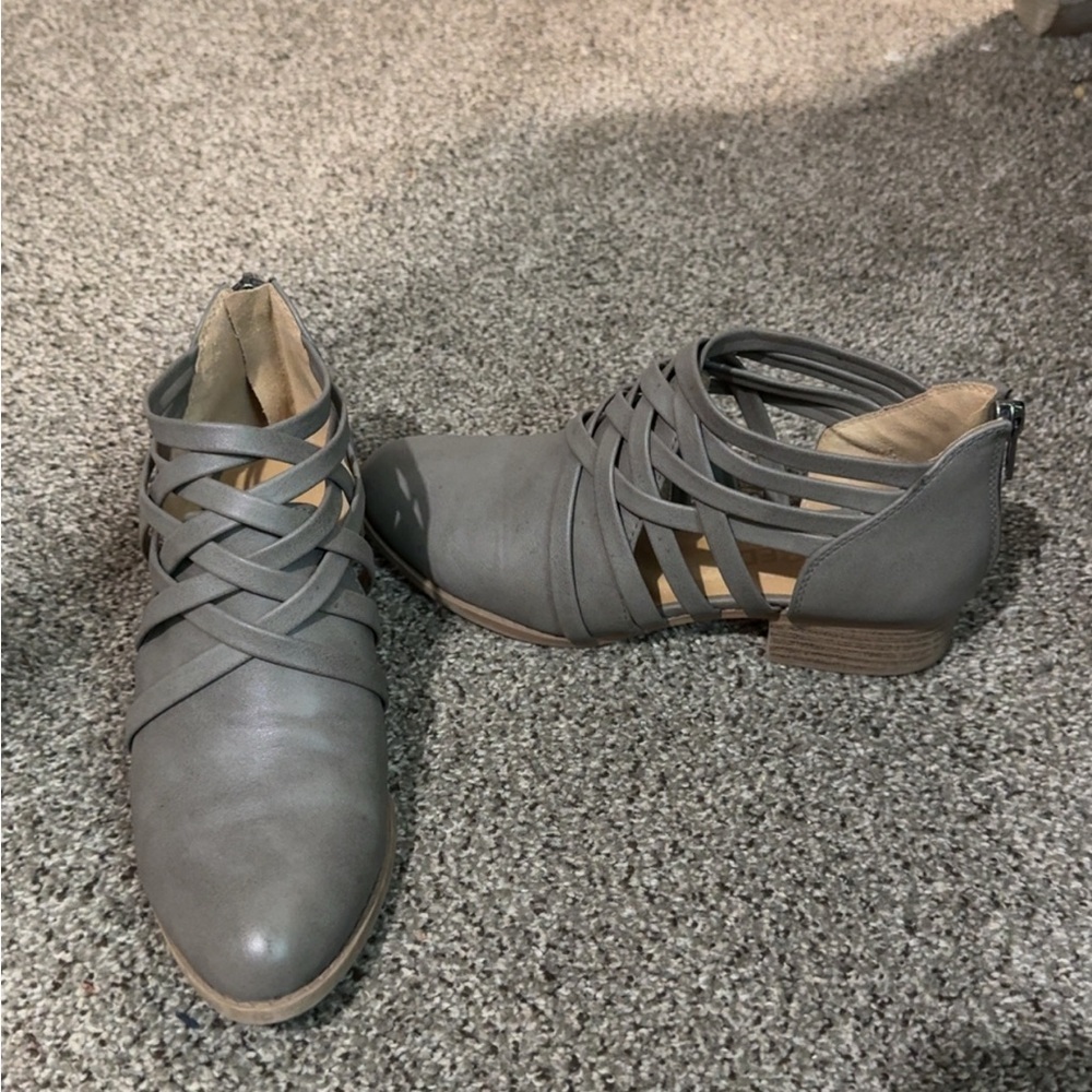 Gray Women's Ankle Boots